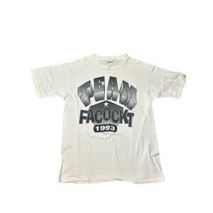 Vintage Touch Of Gold Team Facockt 1993‎ T Shirt Size Large White